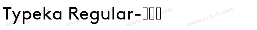 Typeka Regular字体转换